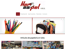 Tablet Screenshot of hersapelsrl.com